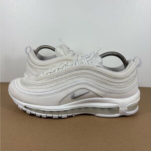 Nike Air Max 97 Shoes Sneakers Mens Size 8 Triple White Running 921826-101